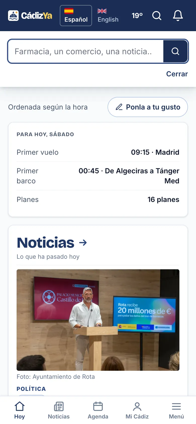 El buscador de la lupa, con lo más buscado
