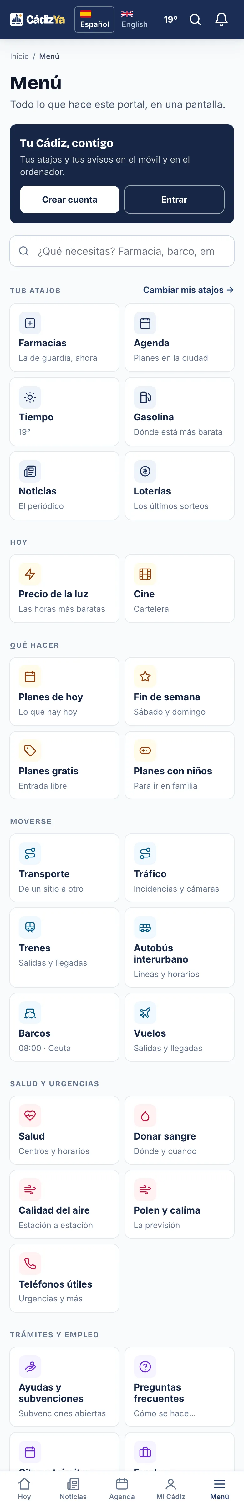 El Menú de CádizYa