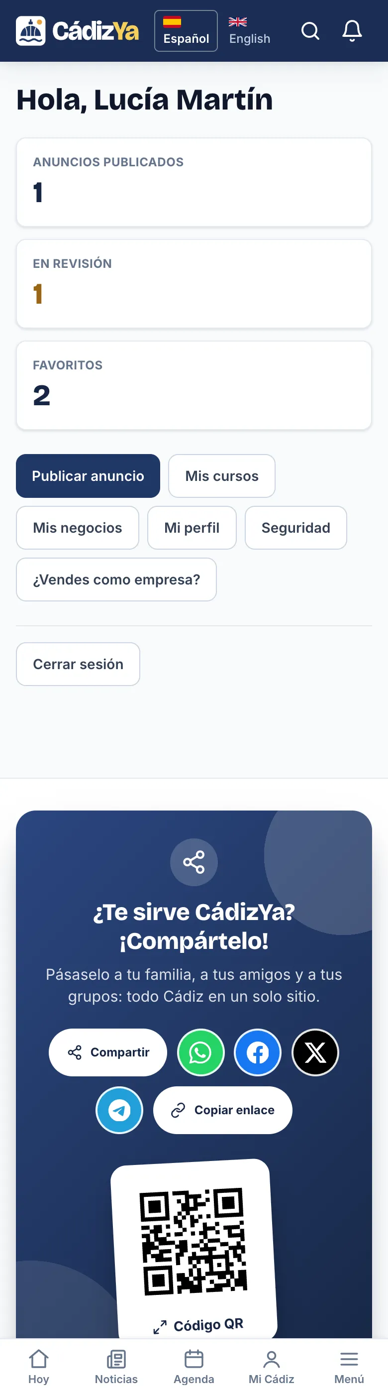 Mi cuenta