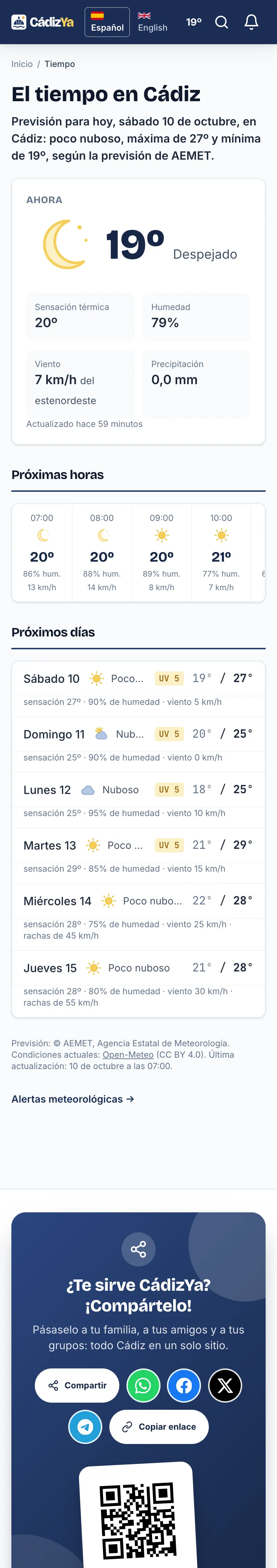 El tiempo