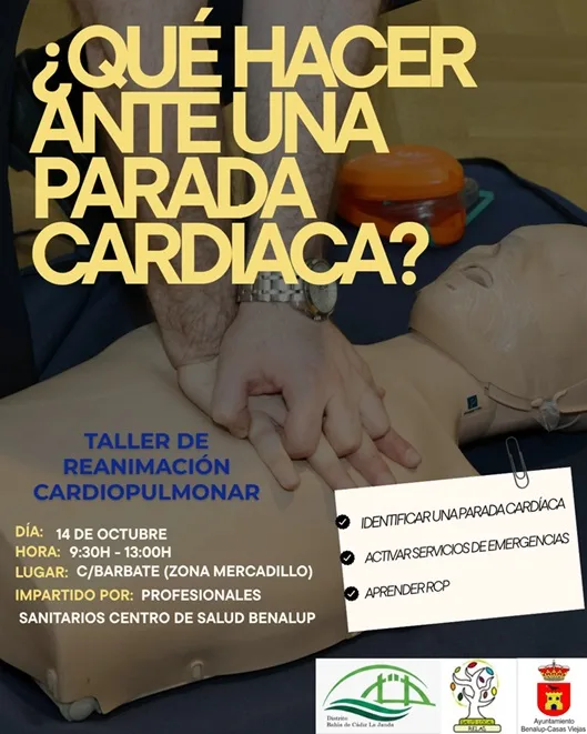 Taller práctico de reanimación cardiopulmonar (RCP) en Benalup-Casas Viejas