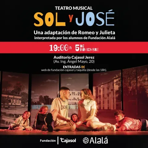 Musical theatre with the students of Fundación Alalá at Fundación Cajasol in Jerez
