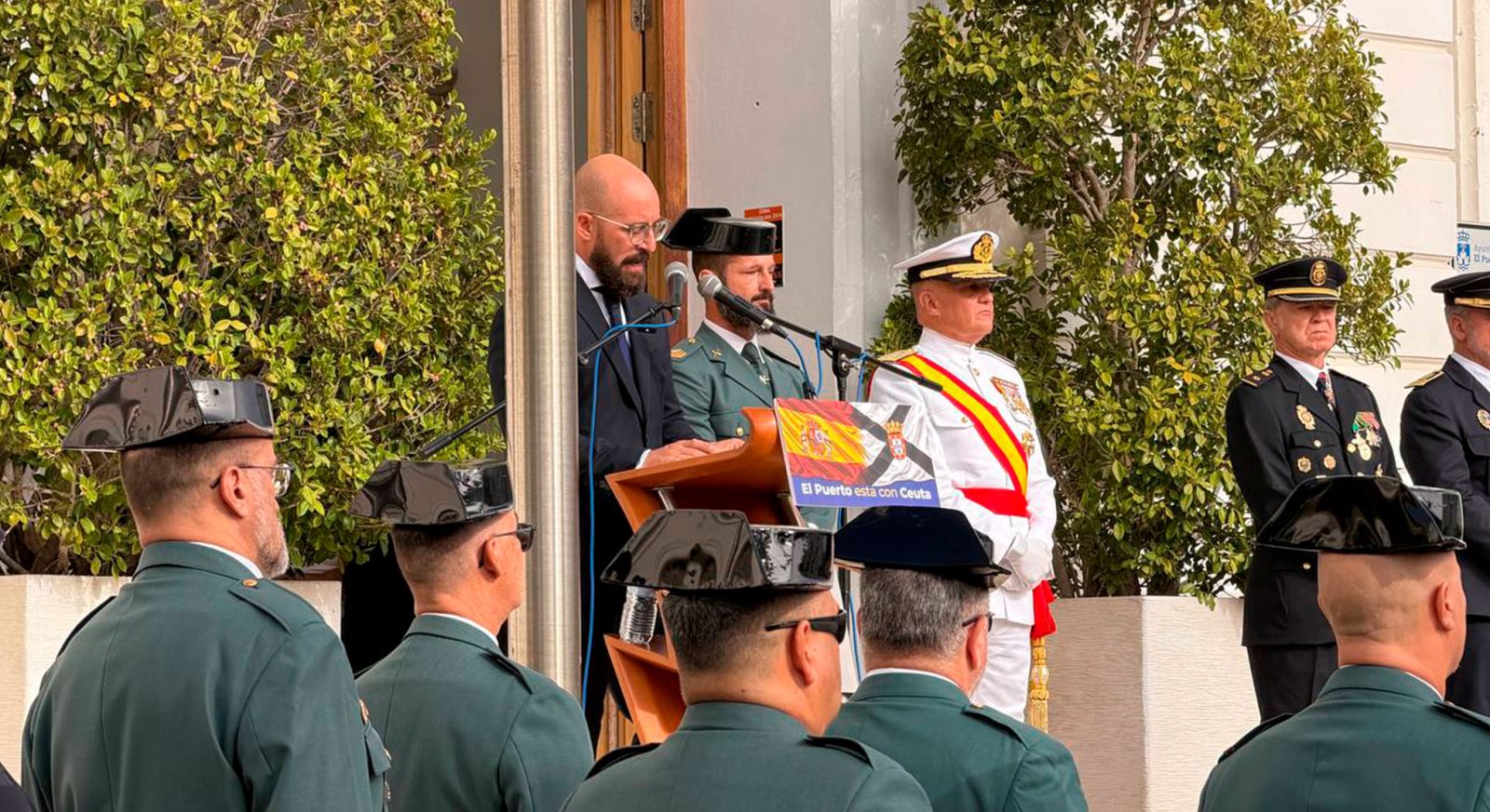 Image for the story: El Puerto celebrates October 12 with an institutional event and a message of support for Ceuta