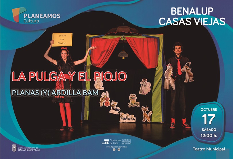 Image for the story: Free children's theatre in Benalup on Saturday 17 with 'La pulga y el piojo'