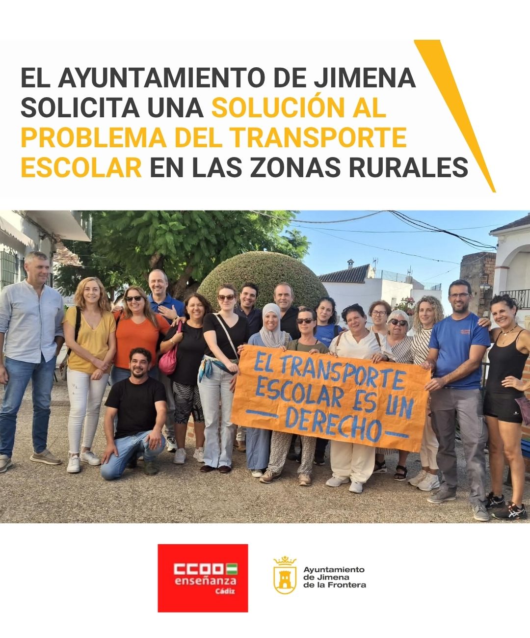 Image for the story: Jimena asks the Junta to restore school transport in rural areas