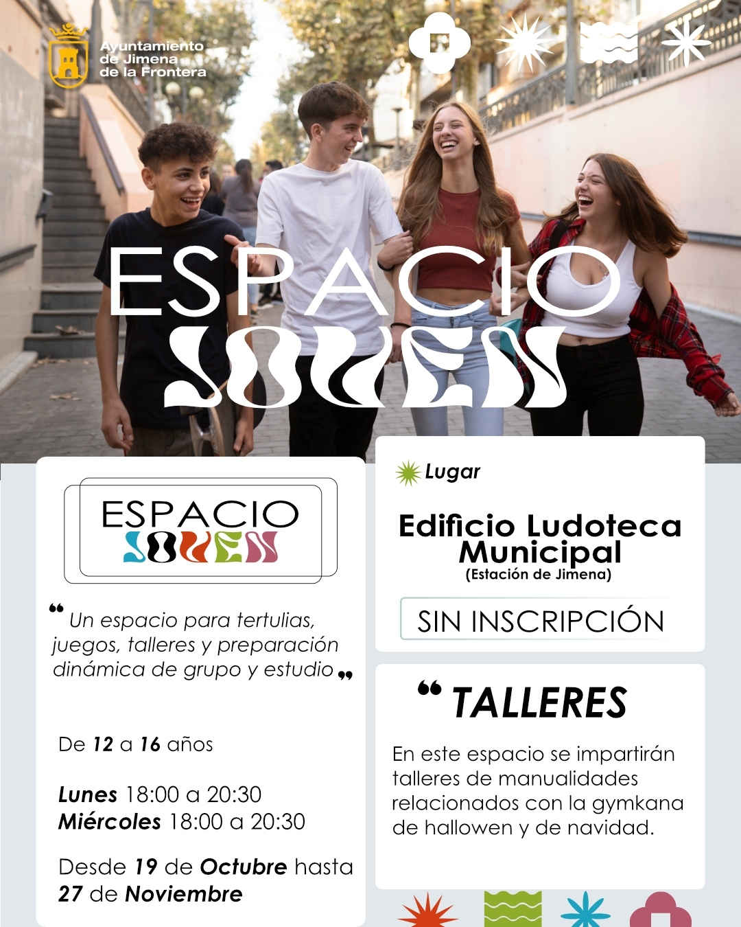 Imagen de la noticia: El Espacio Joven abre en la Estación de Jimena del 19 de octubre al 27 de noviembre