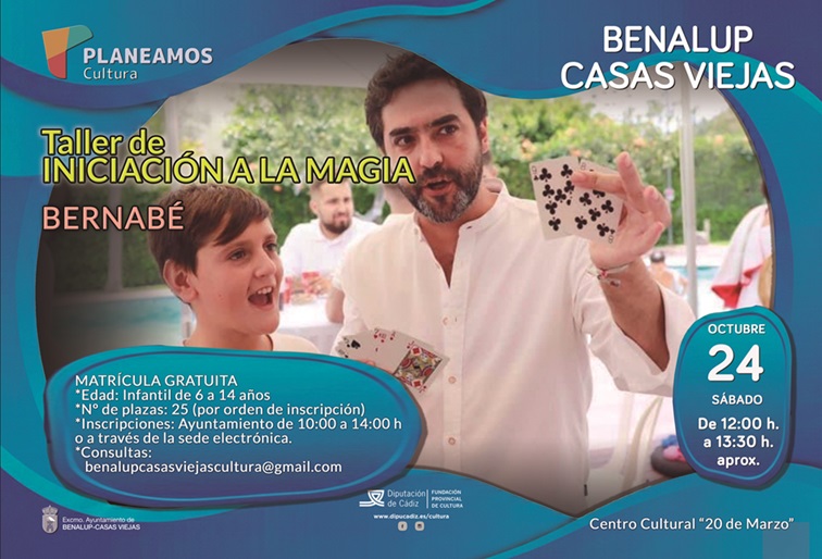 Imagen de la noticia: Benalup abre inscripciones para un taller de magia infantil con el mago Bernabé