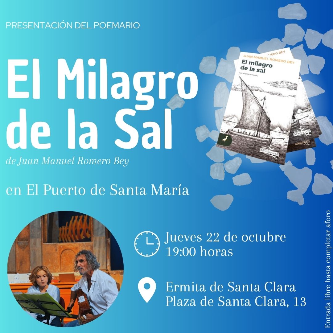 Imagen de la noticia: Romero Bey presenta en El Puerto su poemario sobre las salinas de la Bahía