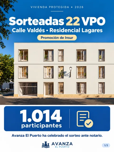 Imagen de la noticia: Sorteo ante notario de 22 VPO de Insur en la calle Valdés entre 1.014 demandantes