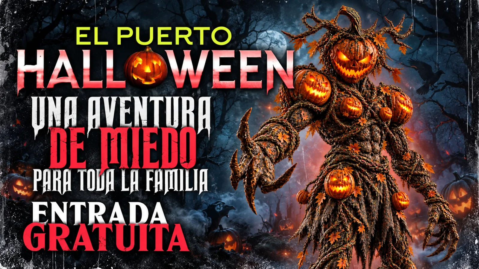 Imagen de la noticia: El Puerto abre el jueves su Halloween gratis con árbol de calabazas