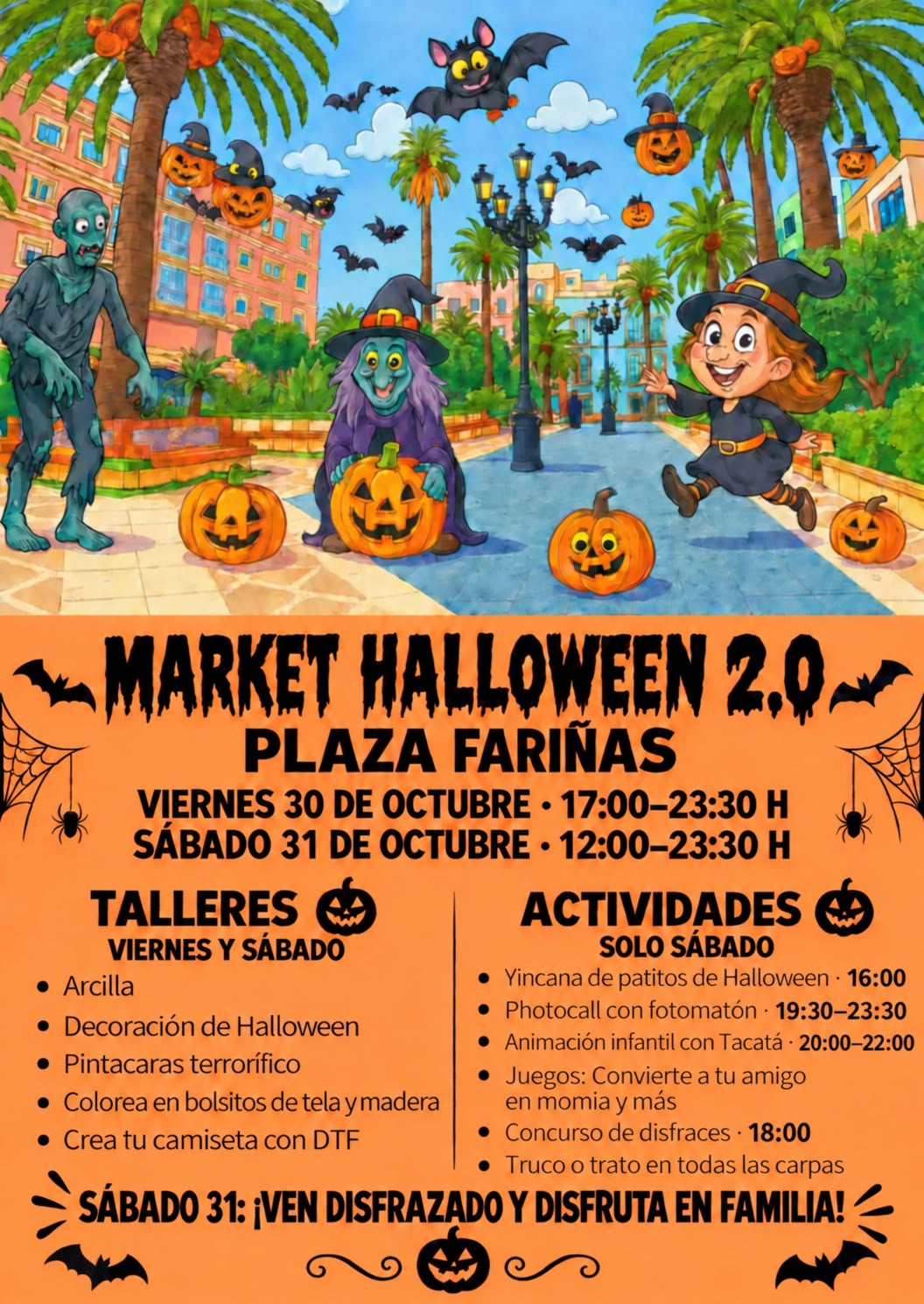Imagen de la noticia: La plaza Fariñas acoge un mercado de Halloween los días 30 y 31